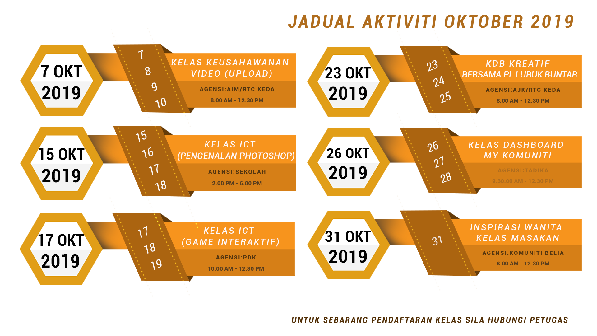 JADUAL OKTOBER 2019