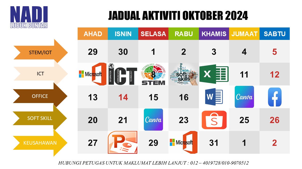 JADUAL OKTOBER