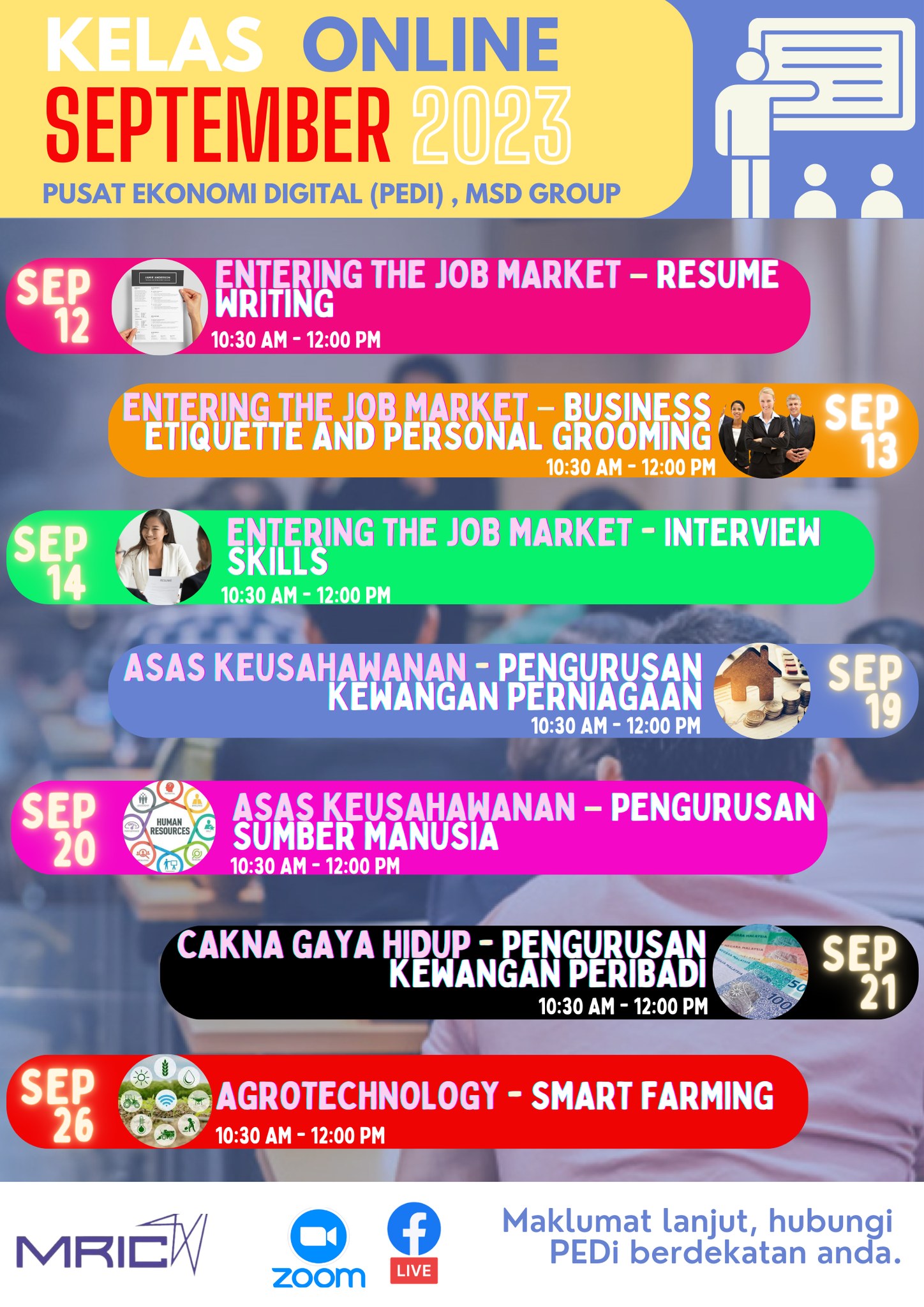 jadual september